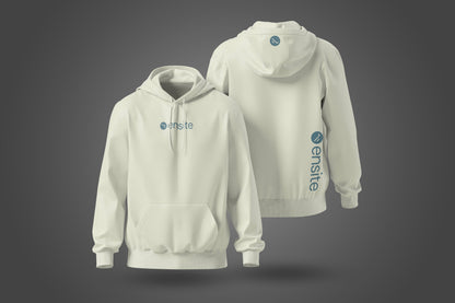 Ivory Side Brand Hoodie