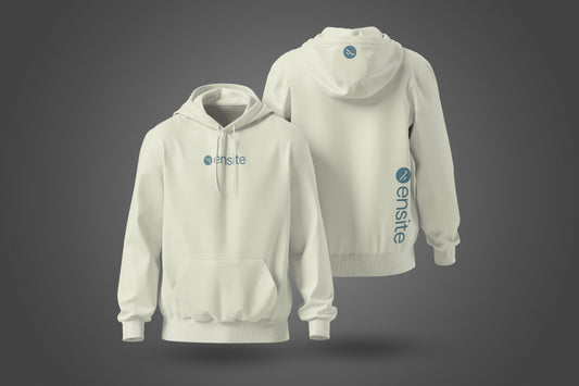 Ivory Side Brand Hoodie