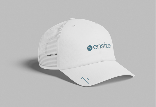 White Ensite Adjustable Cap